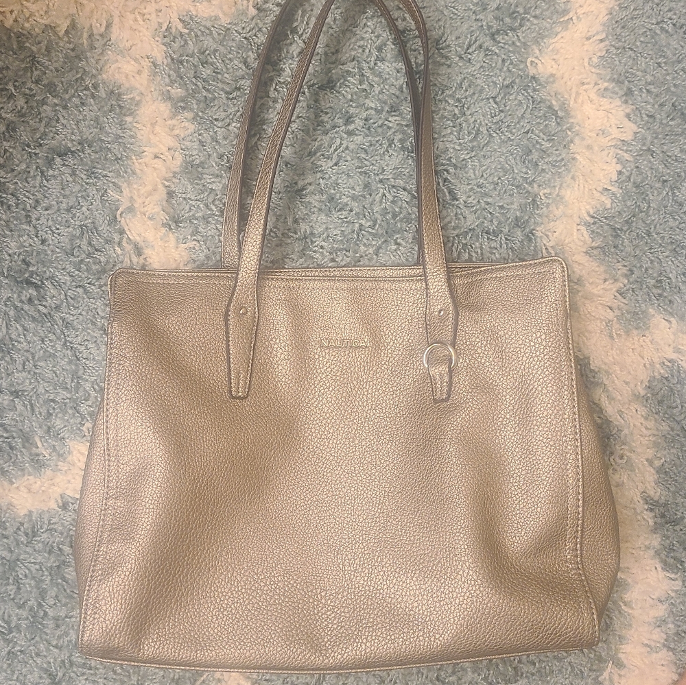 Nine west silver laptop bag or large purse